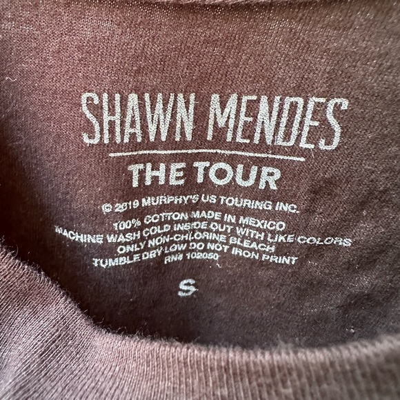 Shawn Mendes The Tour Roses Print Promo Rap Songs T-Shirt Black Size S - Picture 4 of 5
